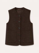 VIVIENNE // wool gilet bruin
