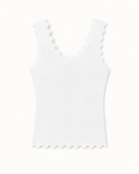 ISLA // ruffle tanktop wit