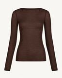 RUBY // soft cashmere longsleeve bruin