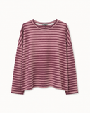 ROSIE // streep longsleeve roze