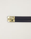 GARCIA // leather belt classic grain donkerblauw