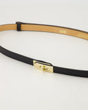 GARCIA // leather belt classic grain zwart