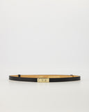 GARCIA // leather belt classic grain zwart