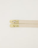 GARCIA // leather belt classic grain off white