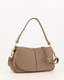 CATANIA // teatro leather bag taupe
