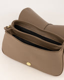 CATANIA // teatro leather bag taupe