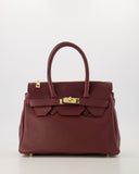 BIRDIE // teatro leather bag bordeaux