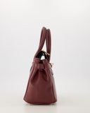 BIRDIE // teatro leather bag bordeaux