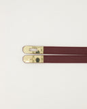GARCIA // leather belt classic grain bordeaux