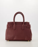 BIRDIE // teatro leather bag bordeaux