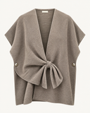 LIVA // knit vest gilet taupe