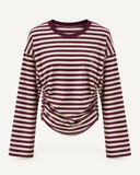 LUCKY // streep longsleeve prum/ecru