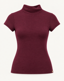 LYRA // Ambika soft col top plum