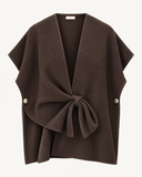 LIVA // knit vest gilet bruin