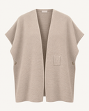 LIVA // knit vest gilet beige