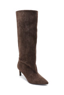 BIBY // suede kneeboots mocca