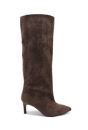 BIBY // suede kneeboots mocca