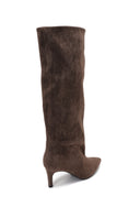 BIBY // suede kneeboots mocca