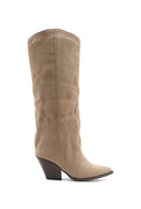 TATE // beige western boots