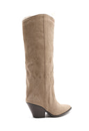 TATE // beige western boots