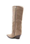 TATE // beige western boots