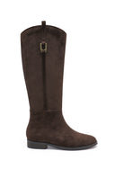 KIKKI // buckle boots donkerbruin