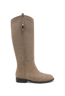 KIKKI // buckle boots beige