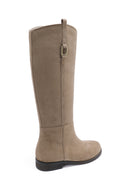 KIKKI // buckle boots beige