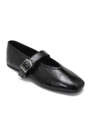 NOËLLE // buckle balerina zwart