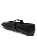 NOËLLE // buckle balerina zwart