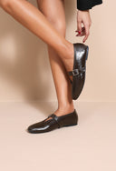 NOËLLE // buckle balerina bruin
