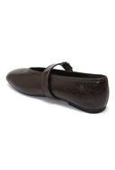 NOËLLE // buckle balerina bruin
