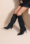 BIBY // suede kneeboots bruin