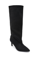 BIBY // suede kneeboots bruin
