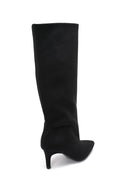 BIBY // suede kneeboots bruin
