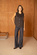 VIVIENNE // wool gilet bruin