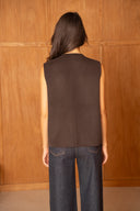 VIVIENNE // wool gilet bruin