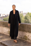 AMÉLIE // Luxury wool blend coat zwart