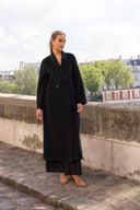 AMÉLIE // Luxury wool blend coat zwart
