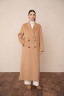 AMÉLIE // Luxury wool blend coat camel