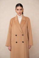 AMÉLIE // Luxury wool blend coat camel