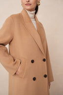 AMÉLIE // Luxury wool blend coat camel