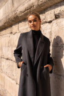 AMÉLIE // Luxury wool blend coat grijs