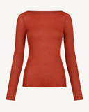 RUBY // soft cashmere longsleeve roest