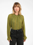 SALOUNA // An'ge blouse matcha