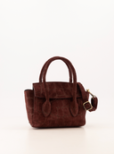 FLORANCE // suede croco bag bordeaux