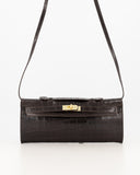 PALERMO // teatro croco bag bruin