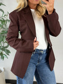 MAYLA // tailored blazer plum