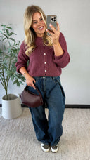 LÉNA // knit vest paars