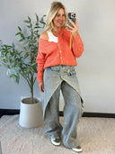 TIARA // Double Waist Queen hearts jeans